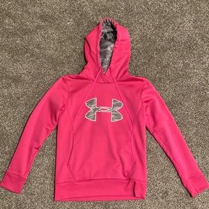 Pink Under Armour hoodie
